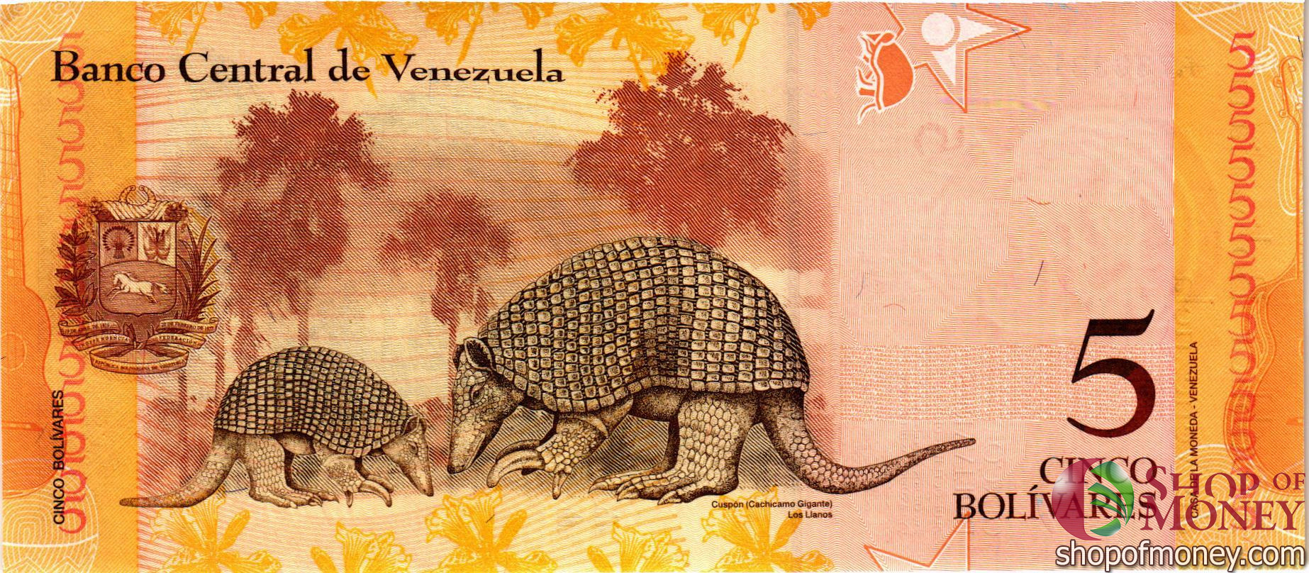 ВЕНЕСУЭЛА 5 БОЛИВАР (29.10.2013) мини 2