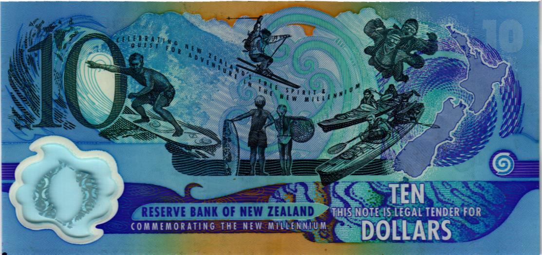 НОВАЯ ЗЕЛАНДИЯ 10 ДОЛЛАРОВ мини 2
