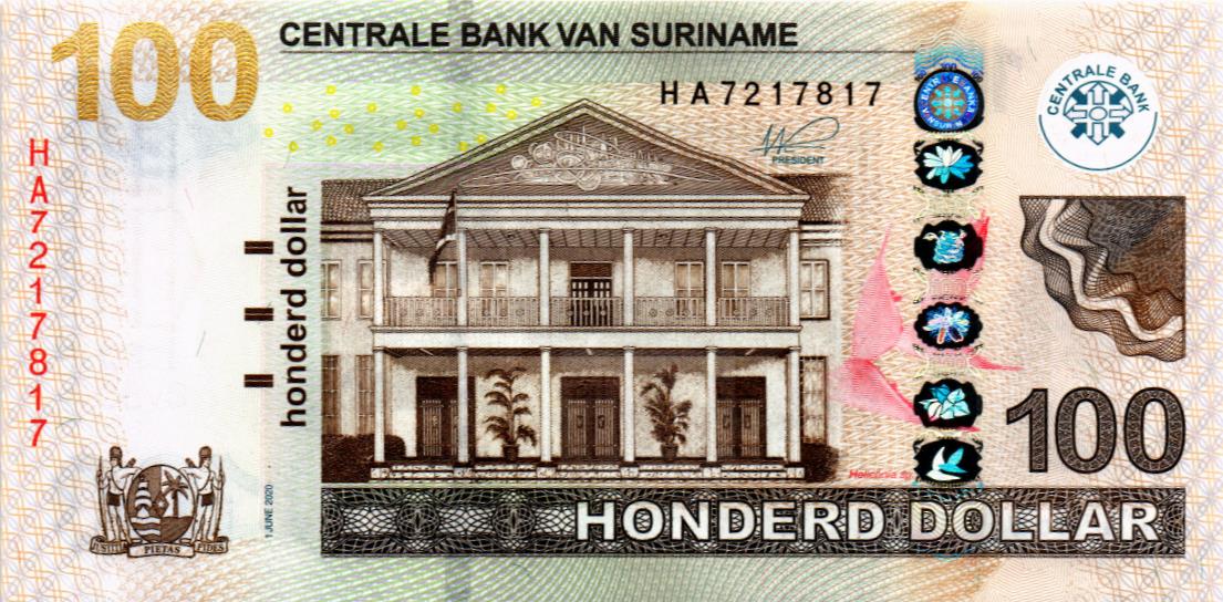 СУРИНАМ 100 ДОЛЛАРОВ