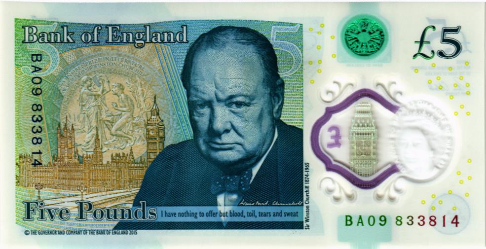 ВЕЛИКОБРИТАНИЯ/АНГЛИЯ 5 ФУНТОВ мини 2