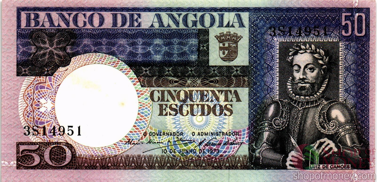 АНГОЛА 50 ЭСКУДОС мини 1