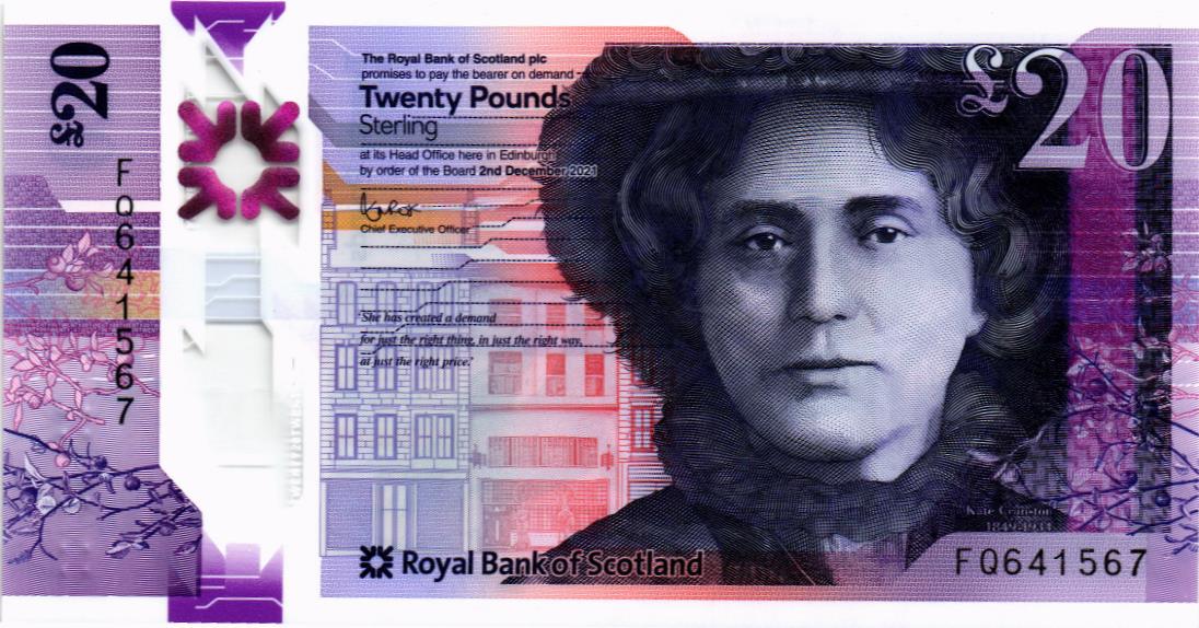 ШОТЛАНДИЯ 20 ФУНТОВ (ROYAL BANK OF SCOTLAND) мини 1