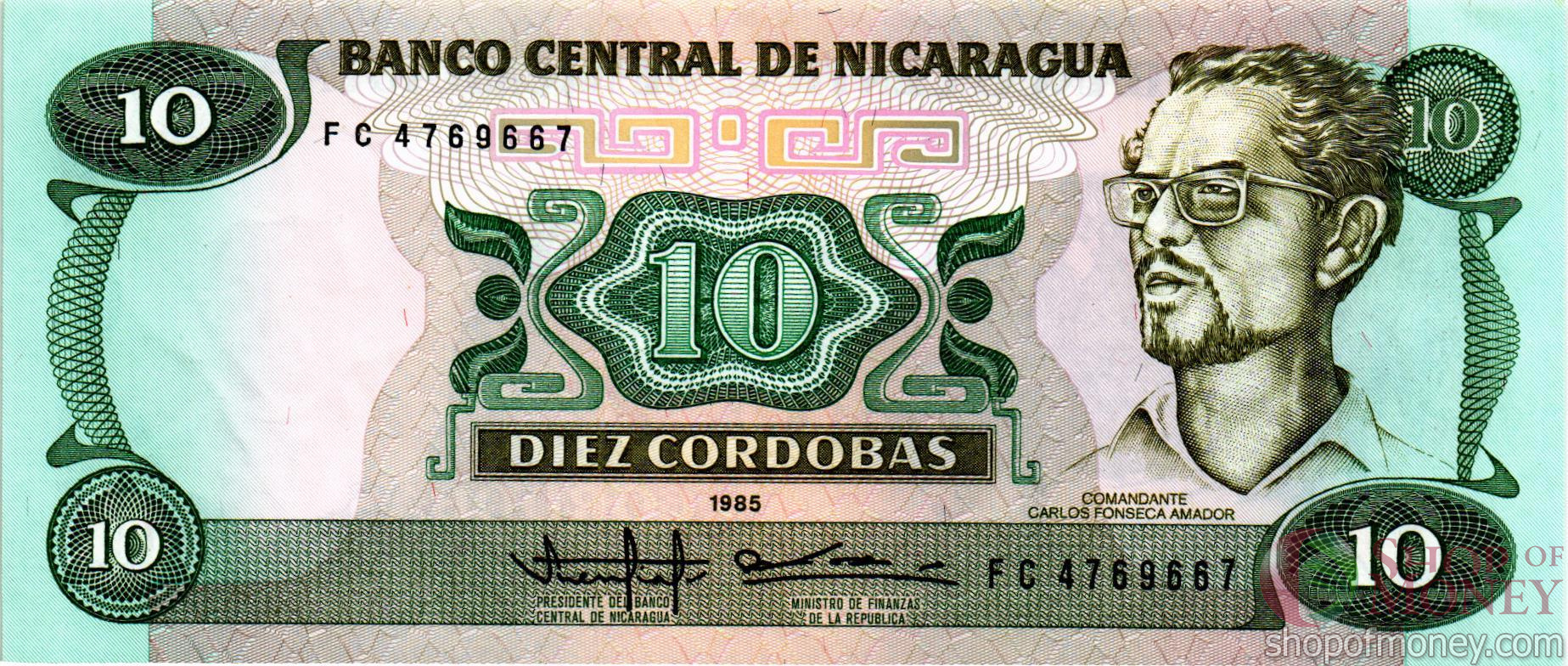 НИКАРАГУА 10 КОРДОБА