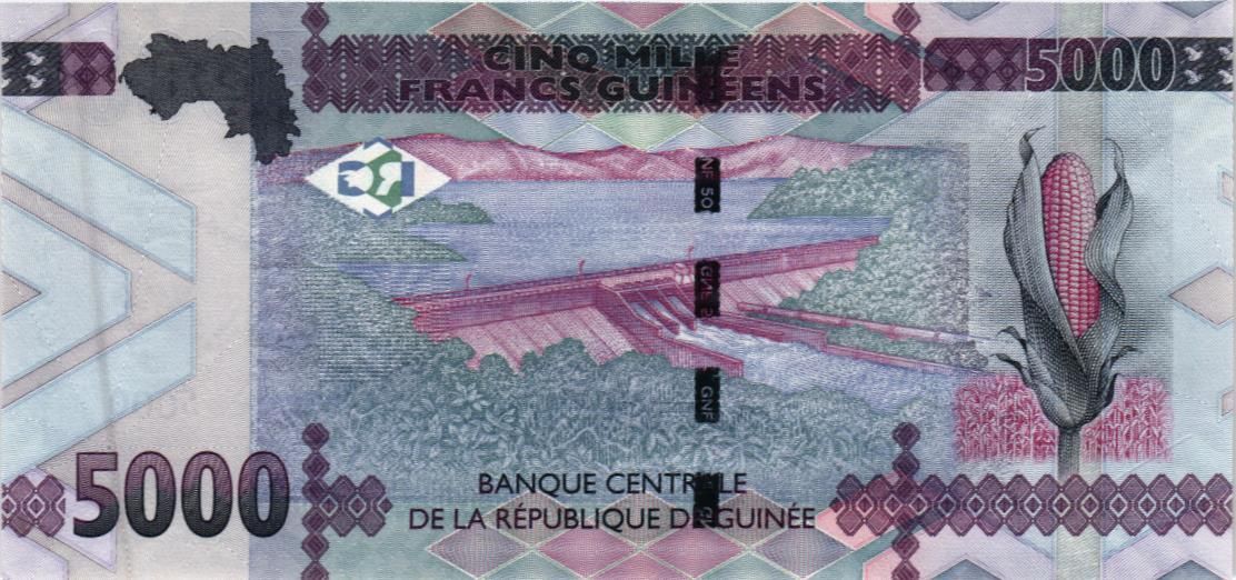 ГВИНЕЯ 5000 ФРАНКОВ мини 2