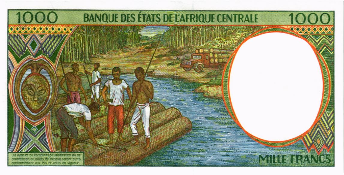 CAS - ЭКВАТОРИАЛЬНАЯ ГВИНЕЯ 1000 ФРАНКОВ (N) мини 2