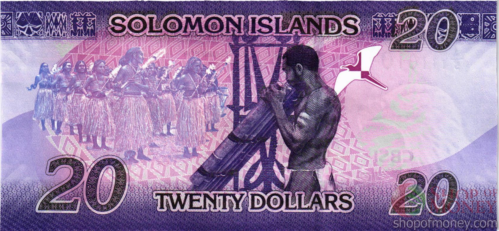 СОЛОМОНОВЫ ОСТРОВА 20 ДОЛЛАРОВ мини 2