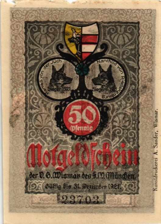 ГЕРМАНИЯ 50 ПФЕННИГОВ (НОТГЕЛЬД) мини 1