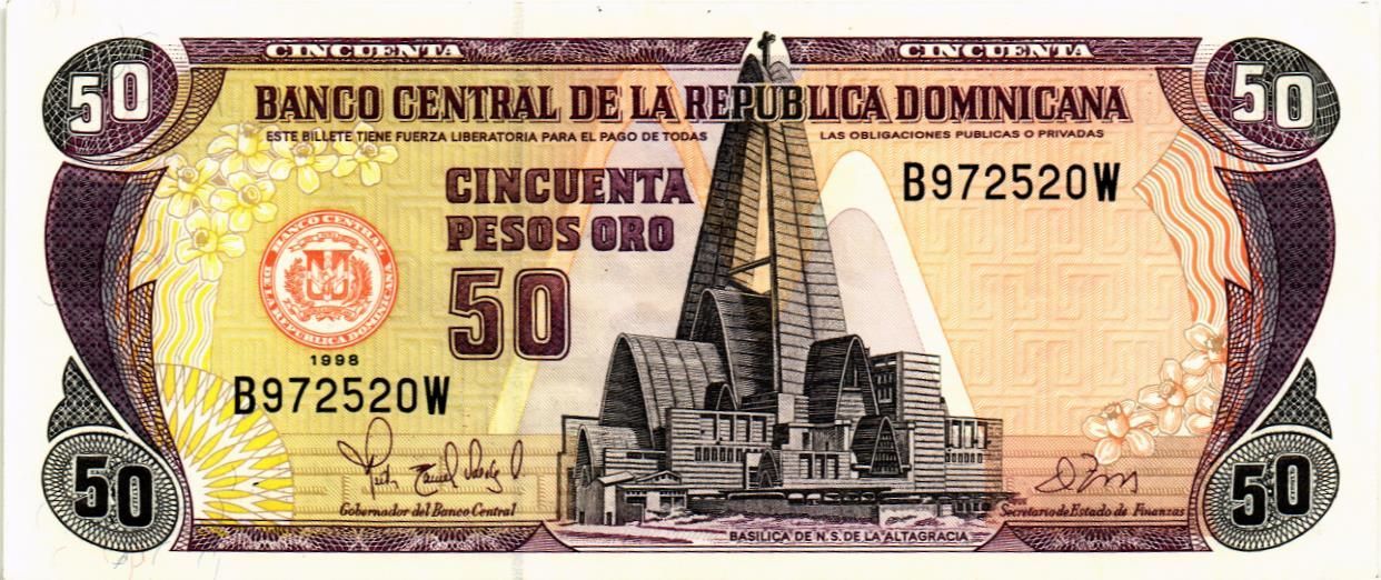 ДОМИНИКАНСКАЯ РЕСПУБЛИКА 50 ПЕСО