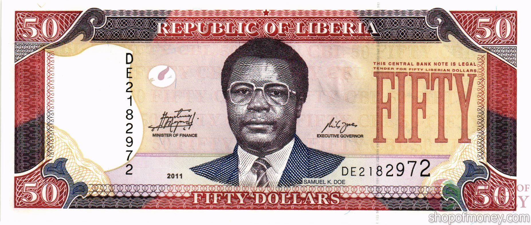 ЛИБЕРИЯ 50 ДОЛЛАРОВ