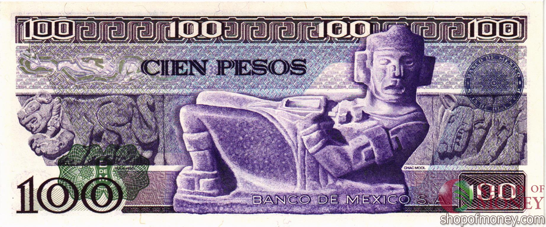 МЕКСИКА 100 ПЕСО (-KL- СЕРИЯ) мини 2