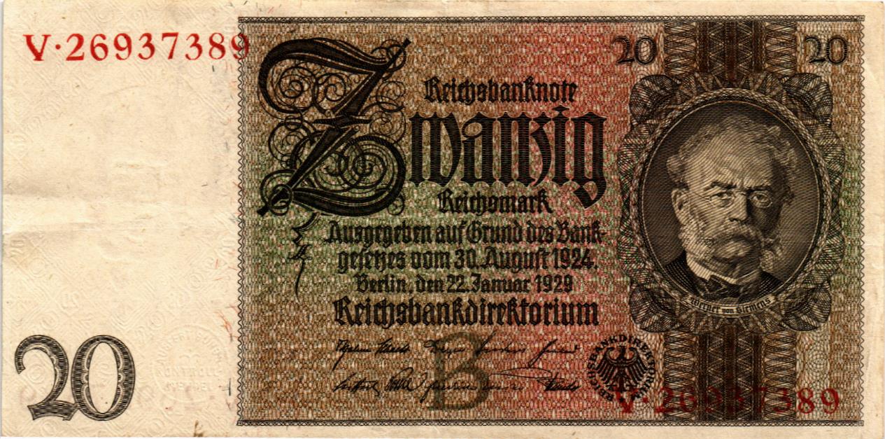 ГЕРМАНИЯ 20 МАРОК мини 1