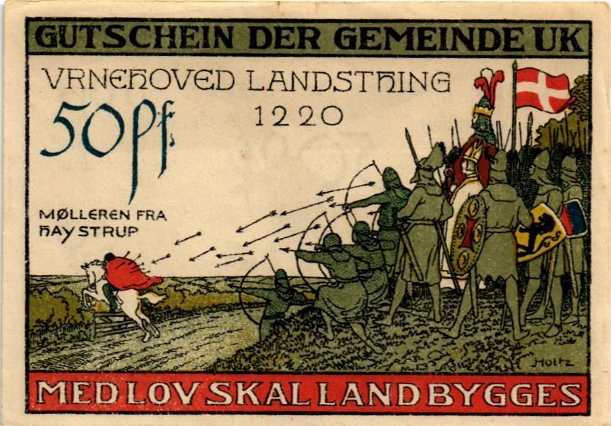 ДАНИЯ-ГЕРМАНИЯ 50 ПФЕННИГОВ (НОТГЕЛЬД) мини 1