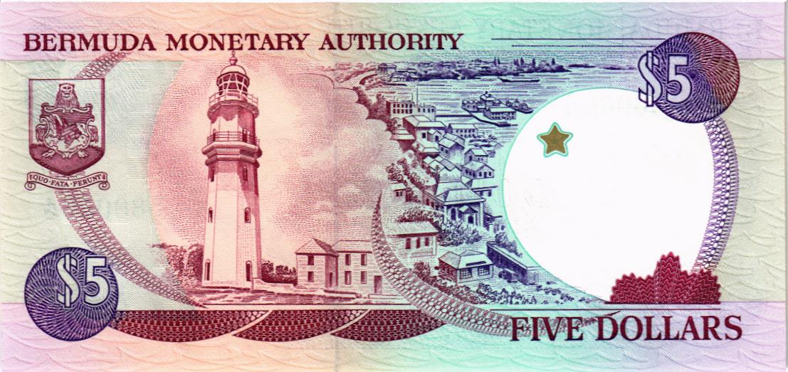 БЕРМУДСКИЕ ОСТРОВА 5 ДОЛЛАРОВ мини 2