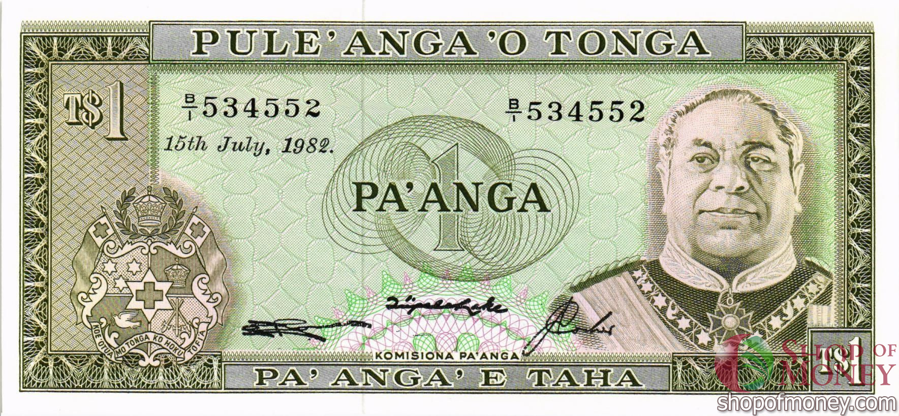 ТОНГА 1 ПААНГА