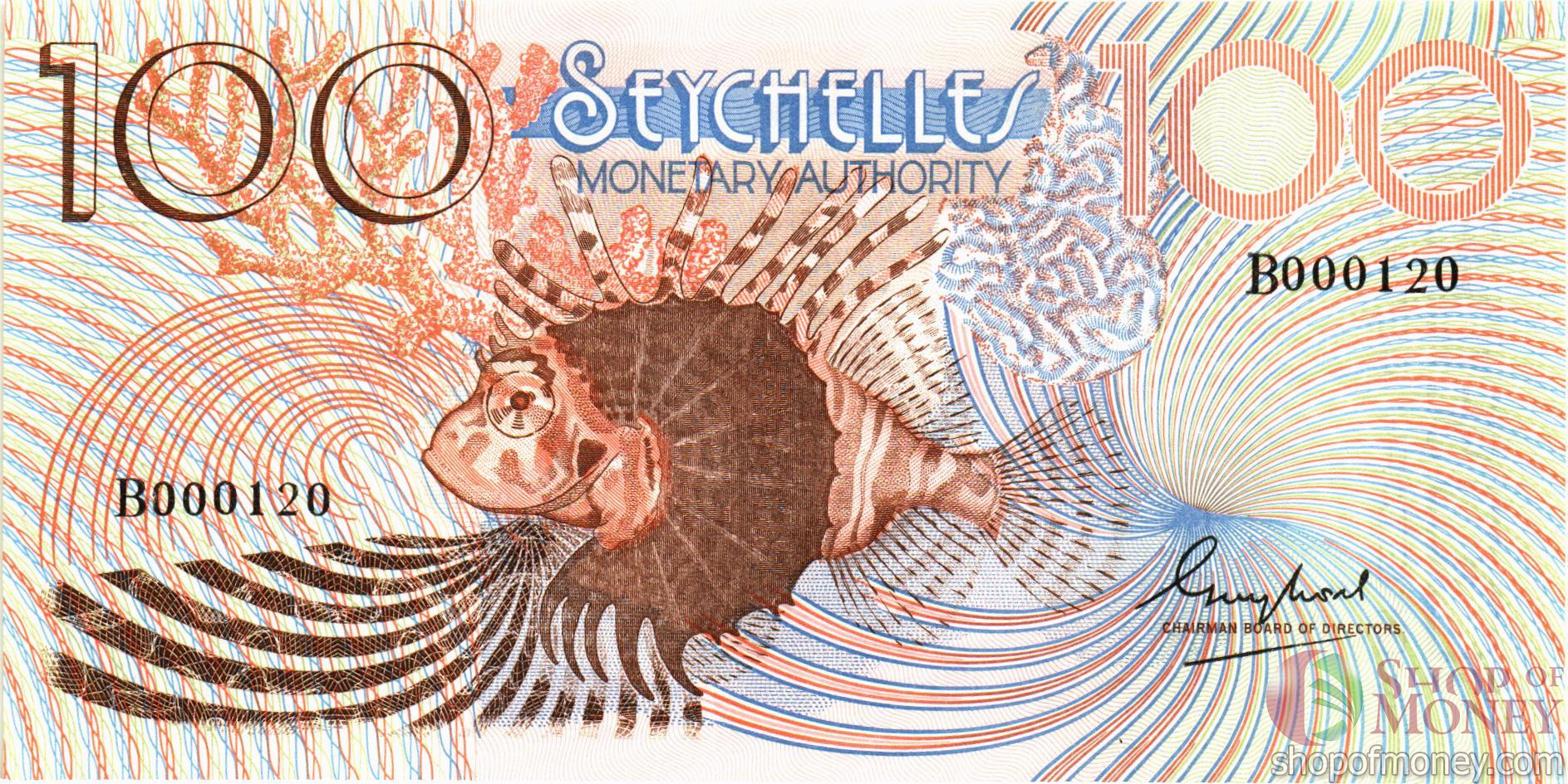 СЕЙШЕЛЬСКИЕ ОСТРОВА 100 РУПИЙ