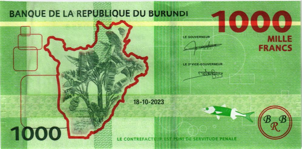 БУРУНДИ 1000 ФРАНКОВ мини 2