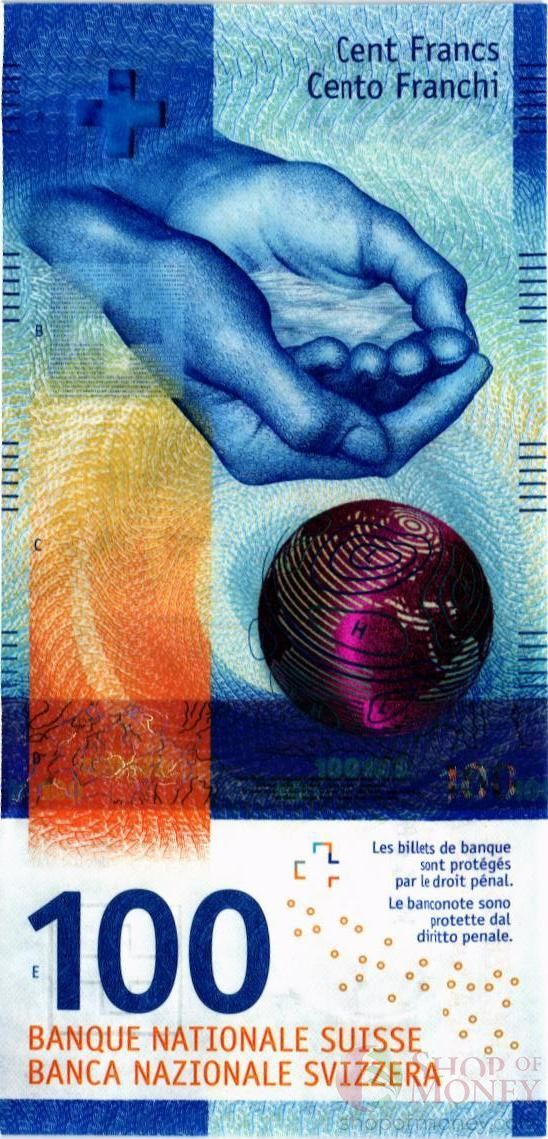 ШВЕЙЦАРИЯ 100 ФРАНКОВ мини 1