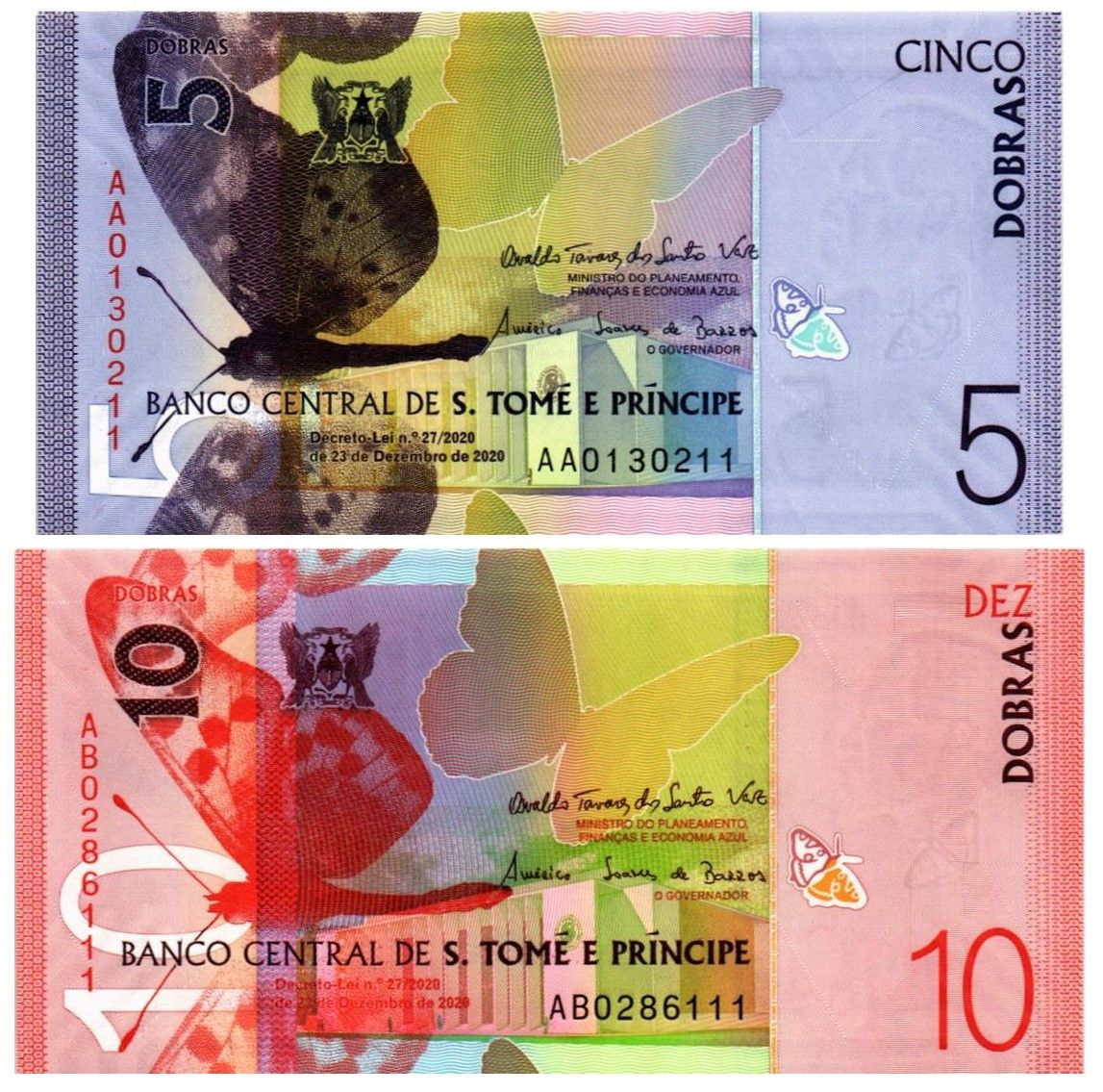 САН-ТОМЕ И ПРИНСИПИ НАБОР 5-10 ДОБР (БУМАГА)