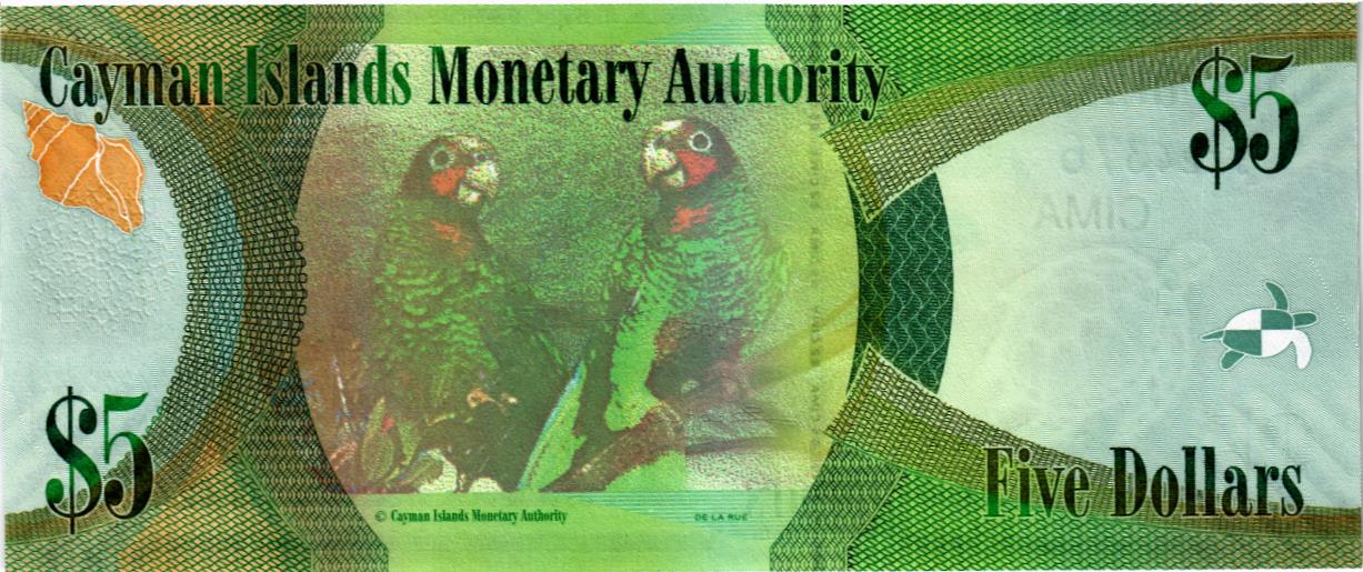 КАЙМАНОВЫ ОСТРОВА 5 ДОЛЛАРОВ мини 2