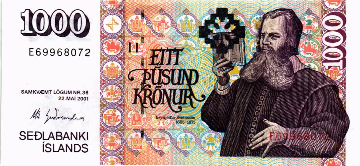 ИСЛАНДИЯ 1000 КРОН