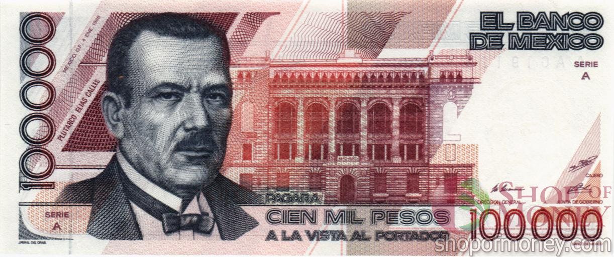 МЕКСИКА 100000 ПЕСО мини 1