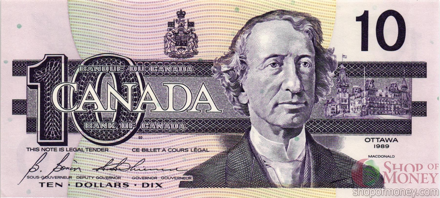 КАНАДА 10 ДОЛЛАРОВ
