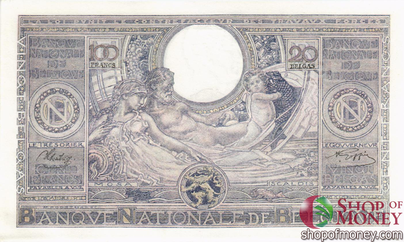 БЕЛЬГИЯ 100 ФРАНКОВ мини 2