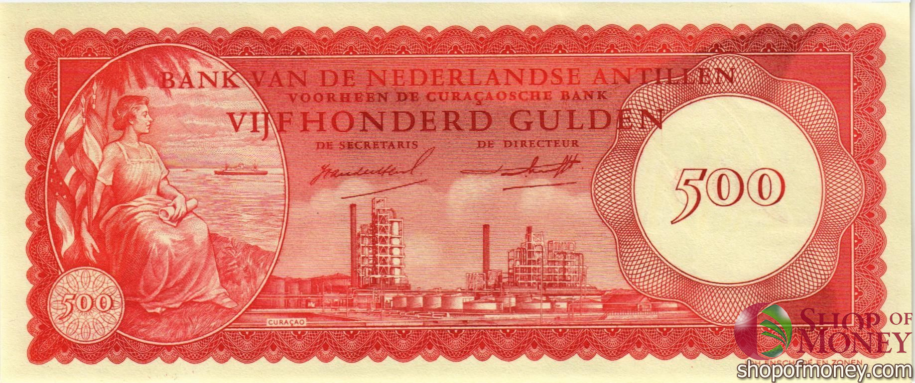НИДЕРЛАНДСКИЕ АНТИЛЬСКИЕ ОСТРОВА 500 ГУЛЬДЕНОВ