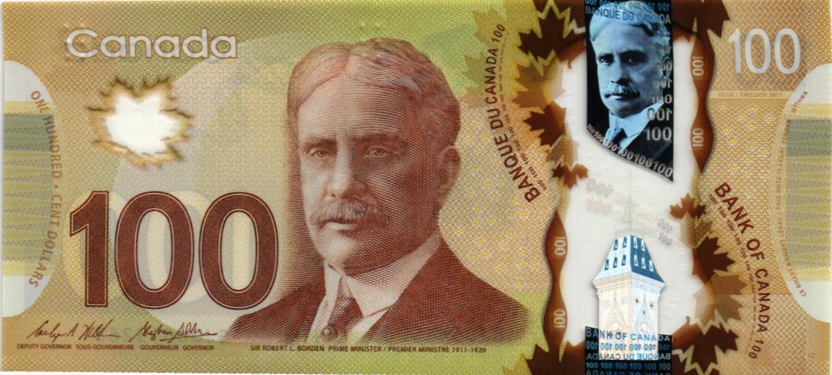 КАНАДА 100 ДОЛЛАРОВ мини 1