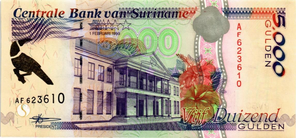СУРИНАМ 5000 ГУЛЬДЕНОВ мини 1