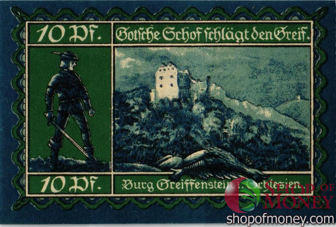 ГЕРМАНИЯ 10 ПФЕННИГОВ (НОТГЕЛЬД) мини 2