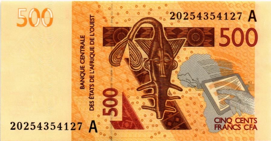 WAS - КОТ-Д'ИВУАР 500 ФРАНКОВ (A) мини 1