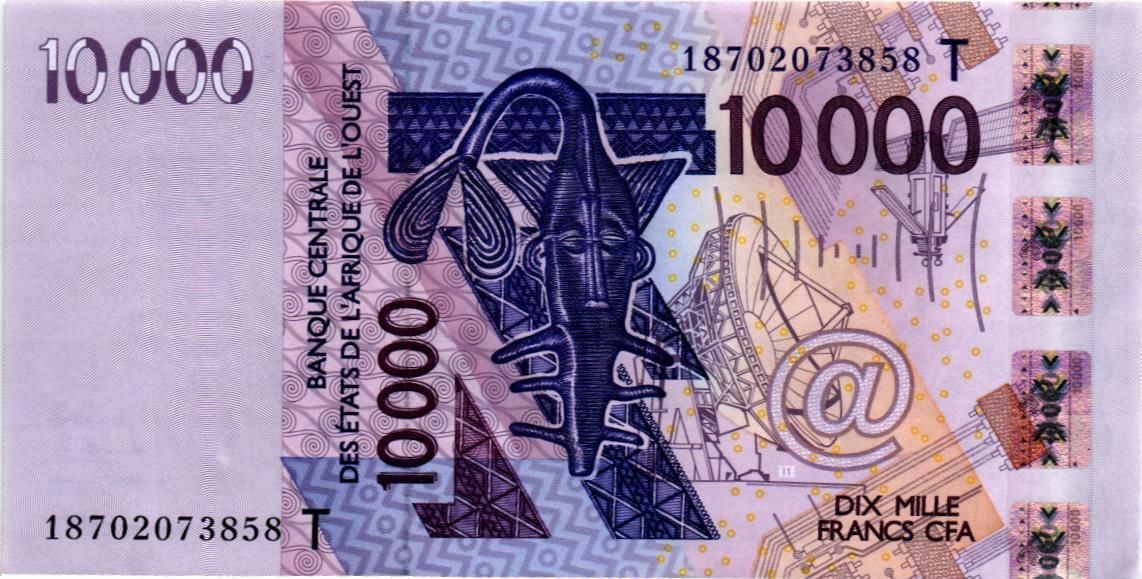 WAS - ТОГО 10000 ФРАНКОВ (T) мини 1