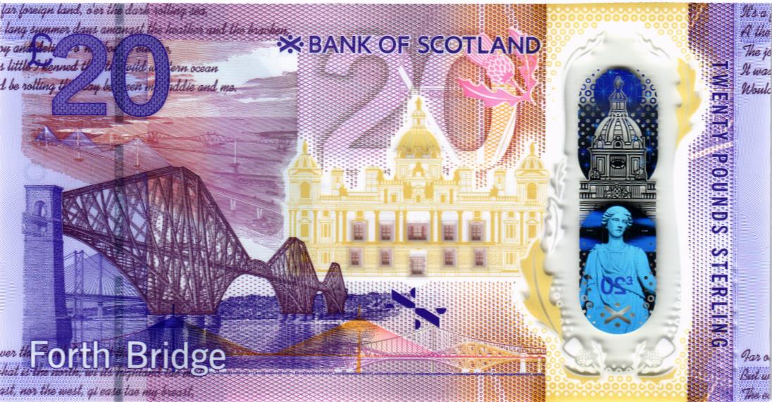 ШОТЛАНДИЯ 20 ФУНТОВ (BANK OF SCOTLAND) мини 2