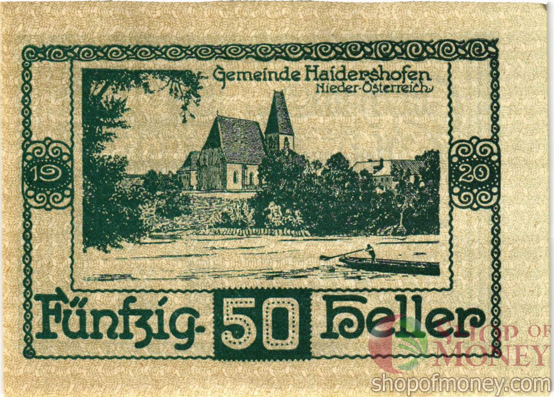 АВСТРИЯ 50 ХЕЛЛЕРОВ (НОТГЕЛЬД) мини 2