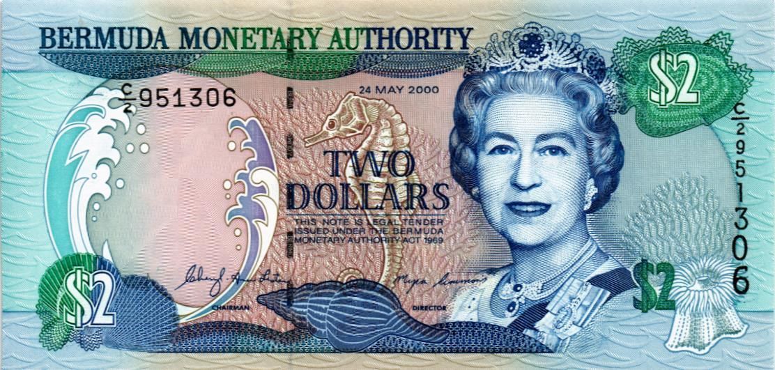 БЕРМУДСКИЕ ОСТРОВА 2 ДОЛЛАРА мини 1