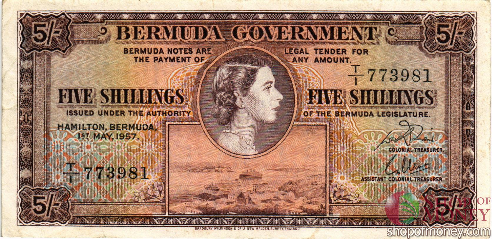 БЕРМУДСКИЕ ОСТРОВА 5 ДОЛЛАРОВ