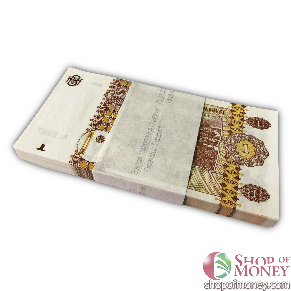 МОЛДОВА 1 ЛЕЙ (100 БАНКНОТ) мини 2