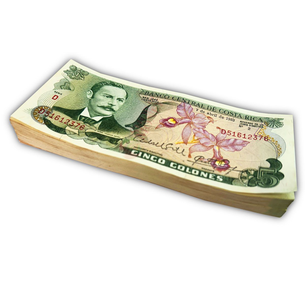 КОСТА-РИКА 5 КОЛОН (100 БАНКНОТ)