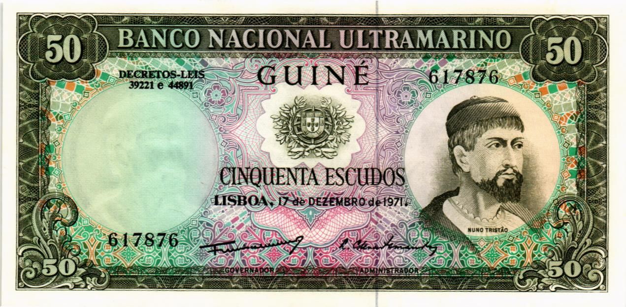 ПОРТУГАЛИЯ 50 ЭСКУДО (ПОРТУГАЛЬСКАЯ ГВИНЕЯ)
