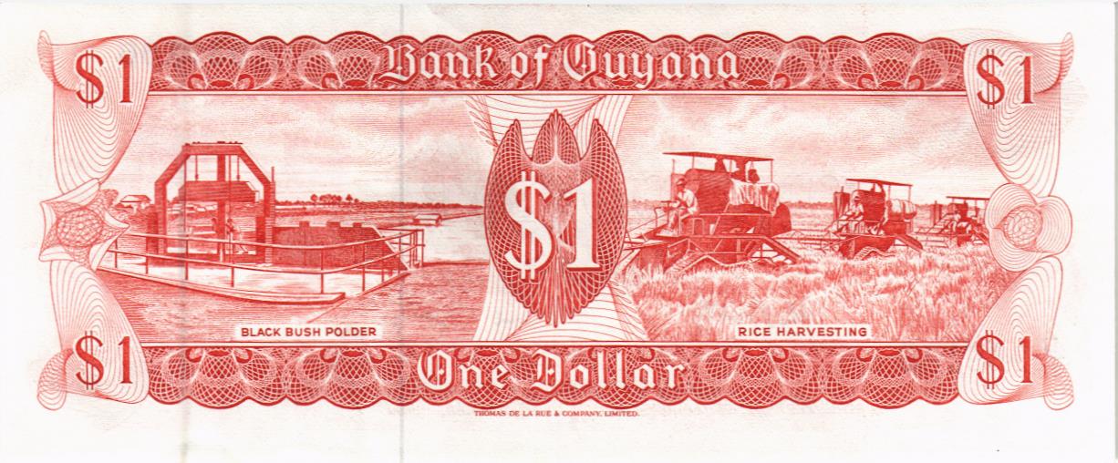 ГАЙАНА 1 ДОЛЛАР мини 2