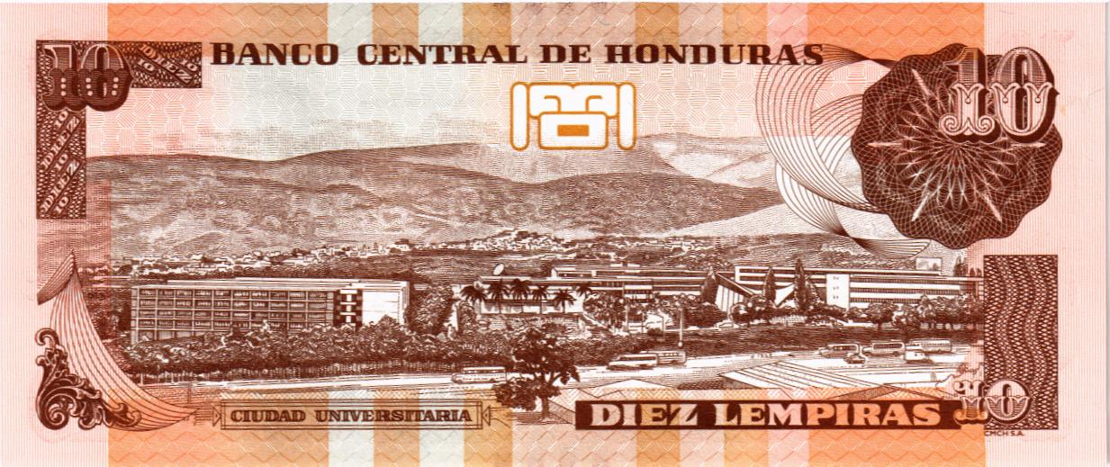 ГОНДУРАС 10 ЛЕМПИР мини 2