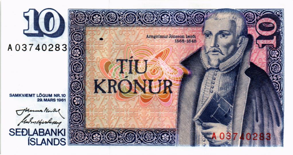 ИСЛАНДИЯ 10 КРОН мини 1