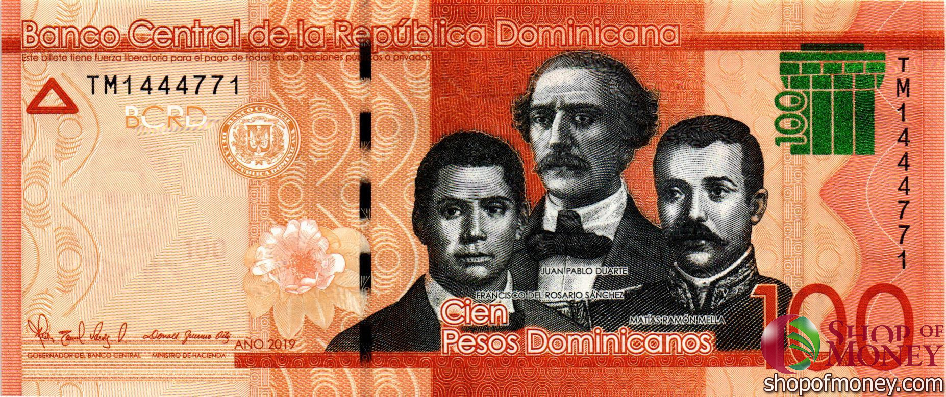 ДОМИНИКАНСКАЯ РЕСПУБЛИКА 100 ПЕСО мини 1