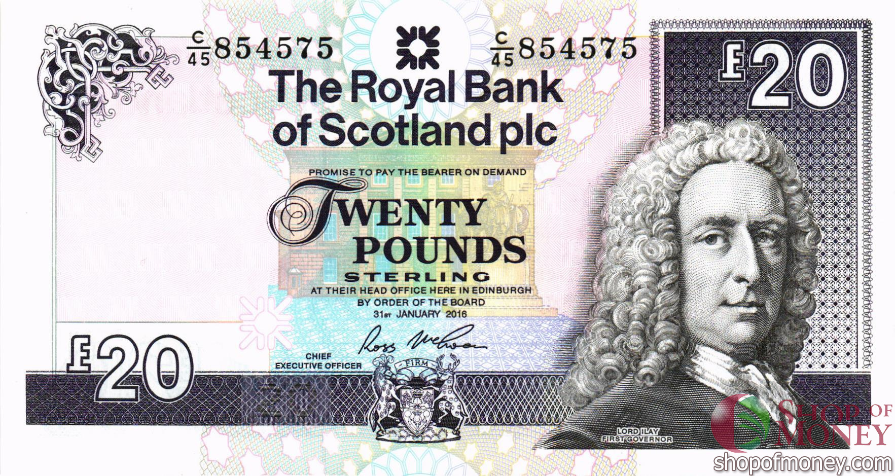 ШОТЛАНДИЯ 20 ФУНТОВ мини 1