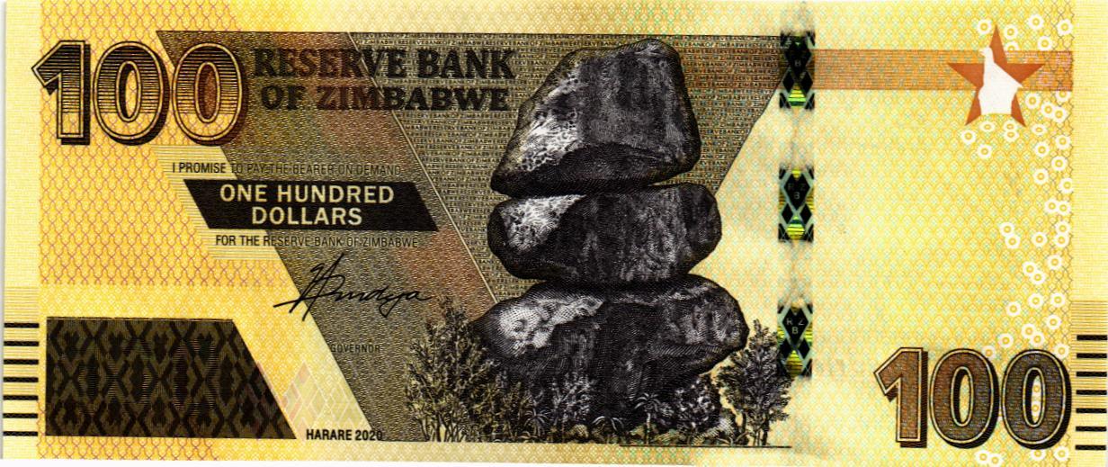 ЗИМБАБВЕ 100 ДОЛЛАРОВ мини 1