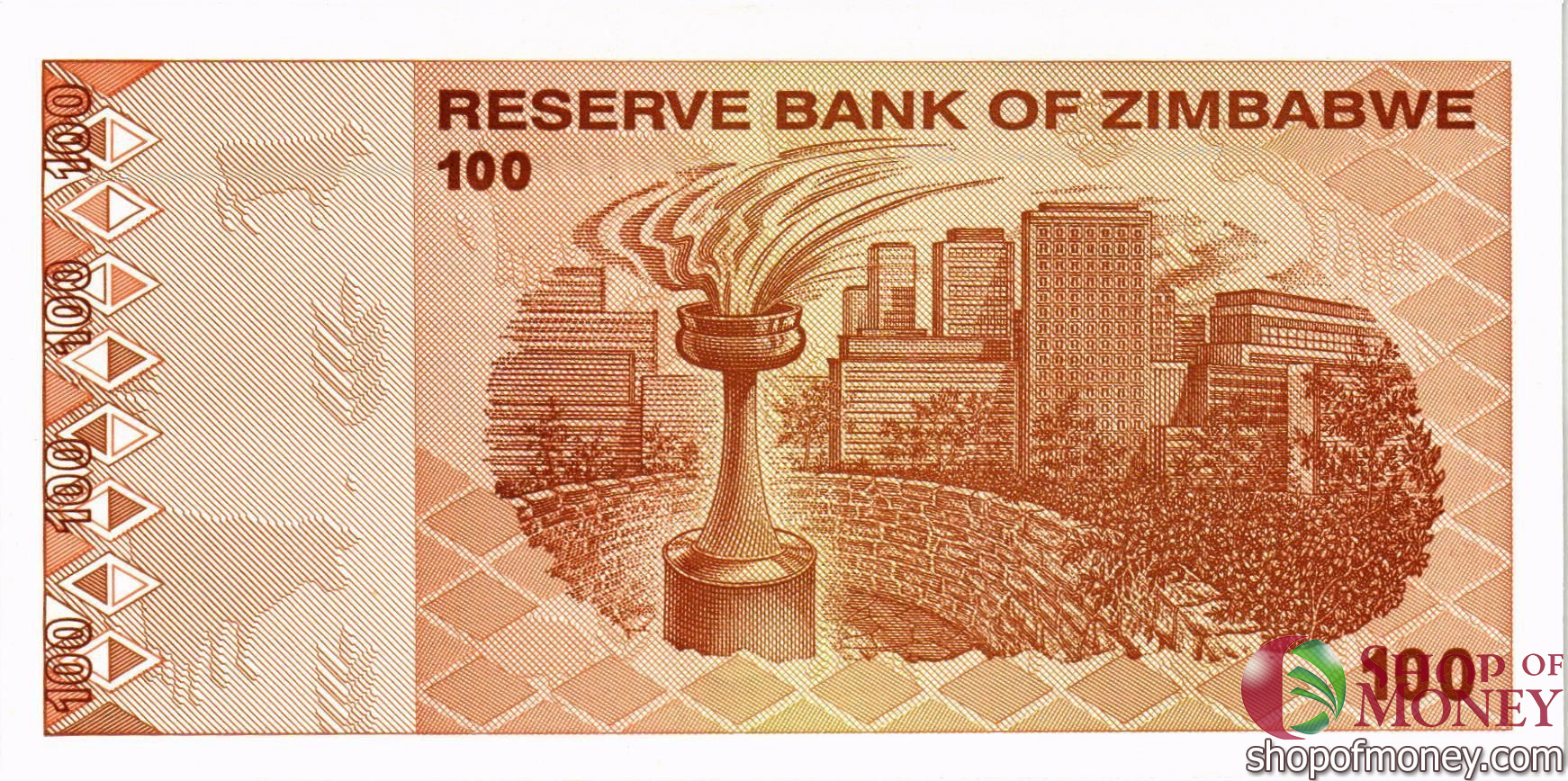 ЗИМБАБВЕ 100 ДОЛЛАРОВ (-AA-ПРЕФИКС) мини 2