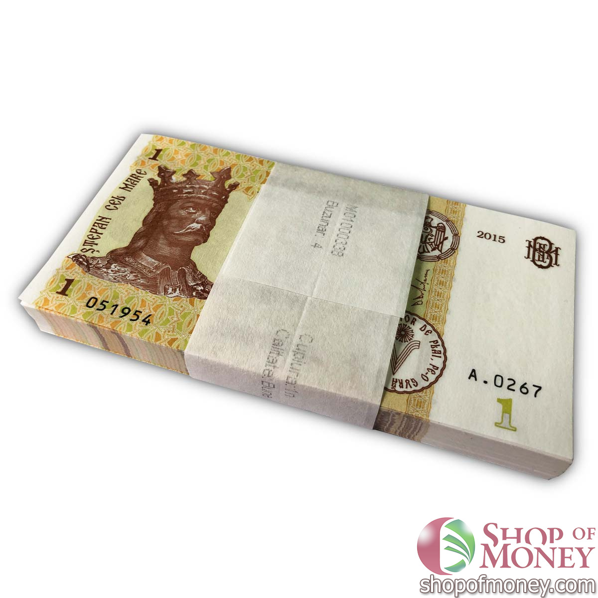 МОЛДОВА 1 ЛЕЙ (100 БАНКНОТ) мини 1