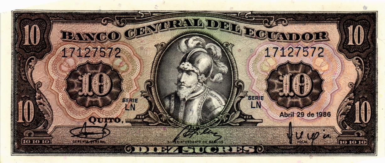 ЭКВАДОР 10 CУКРЕ