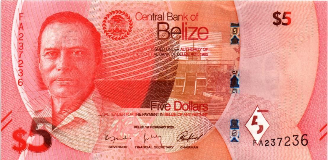 БЕЛИЗ 5 ДОЛЛАРОВ